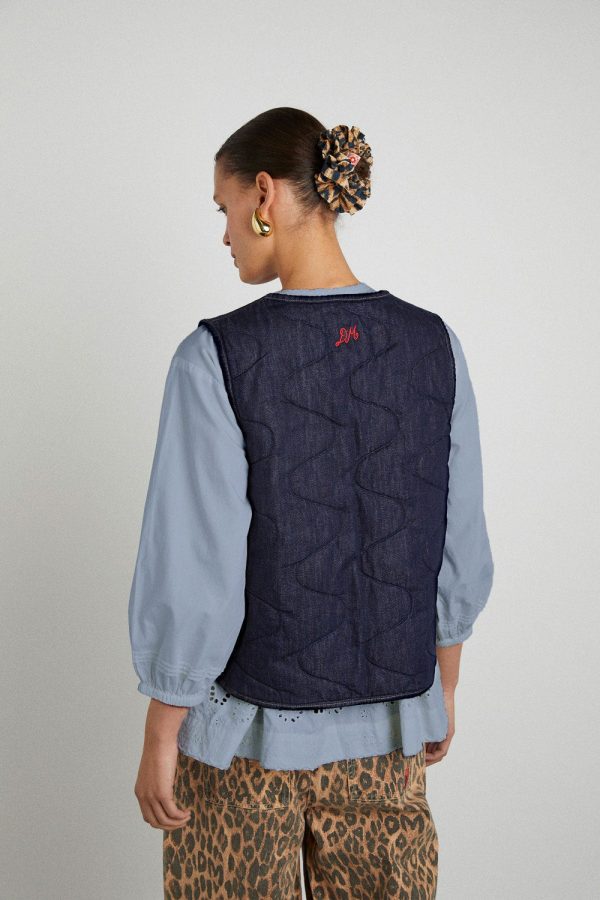 tilly gilet - indigo organic denim - Image 6
