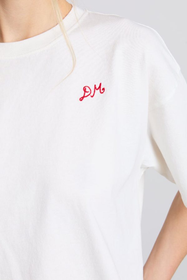 shrimp roll with chips boyfriend tee - white - Image 6
