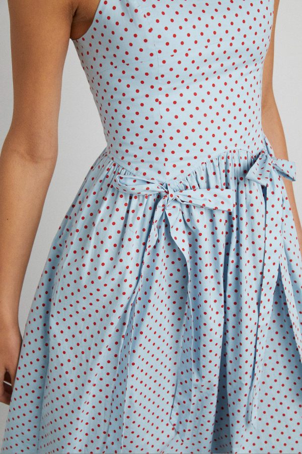 penelope midi - blue u0026 red spot - Image 4