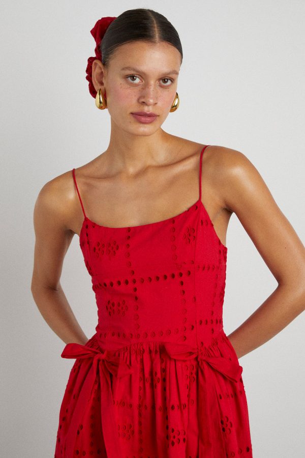 penelope mini - red broderie - Image 4