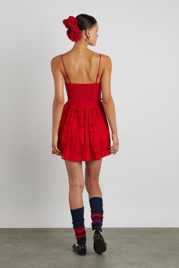 penelope mini - red broderie - Image 6
