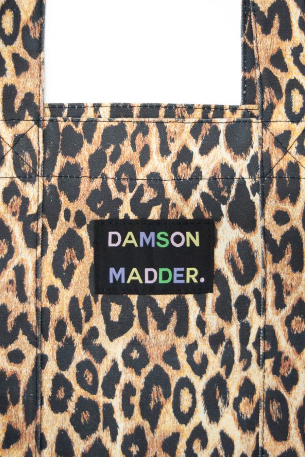 canvas leopard tote bag - Image 3