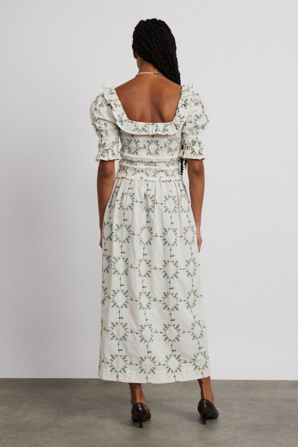 heidi embroidered midi dress - Image 4