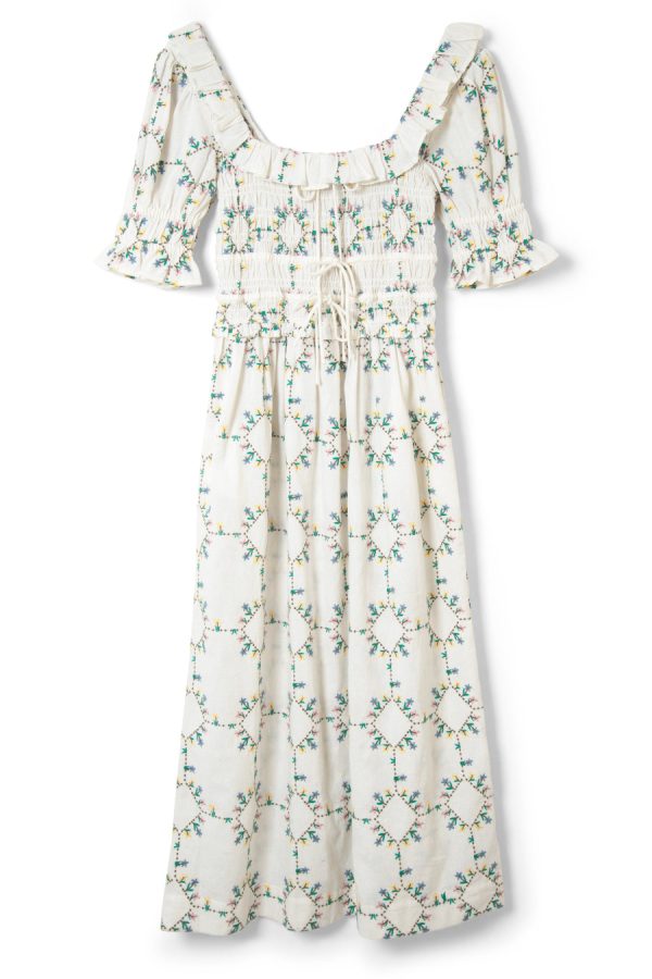 heidi embroidered midi dress - Image 5