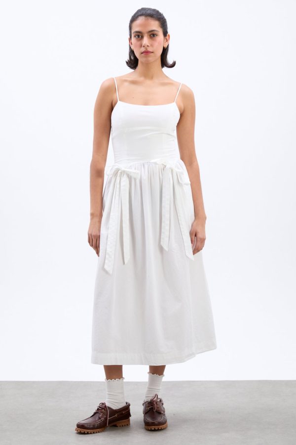 penelope apron dress - white - Image 2