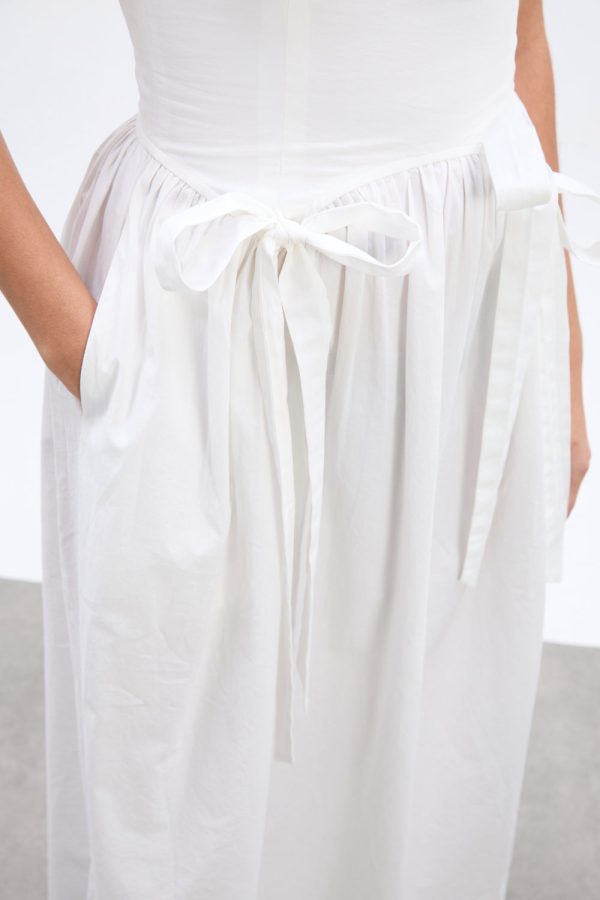 penelope apron dress - white - Image 3