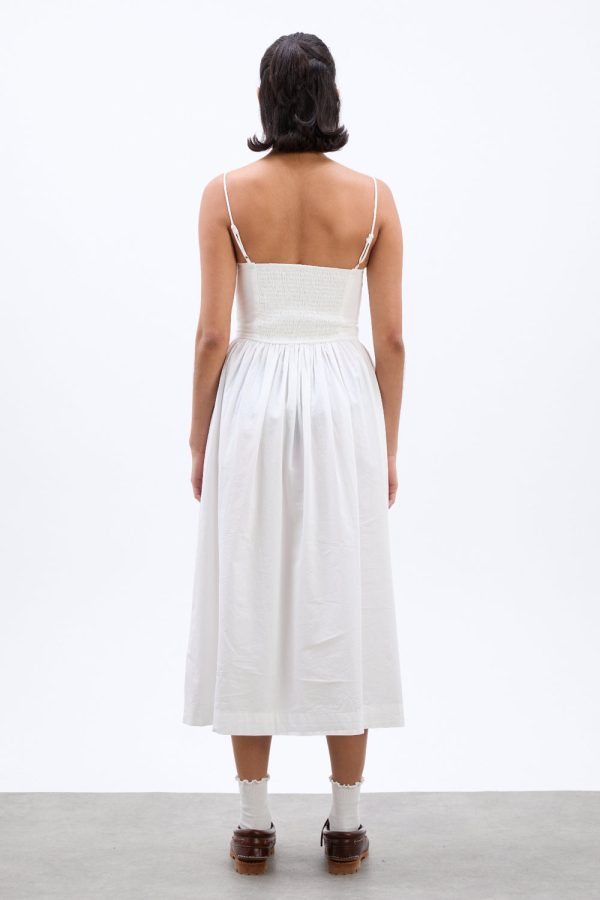 penelope apron dress - white - Image 7