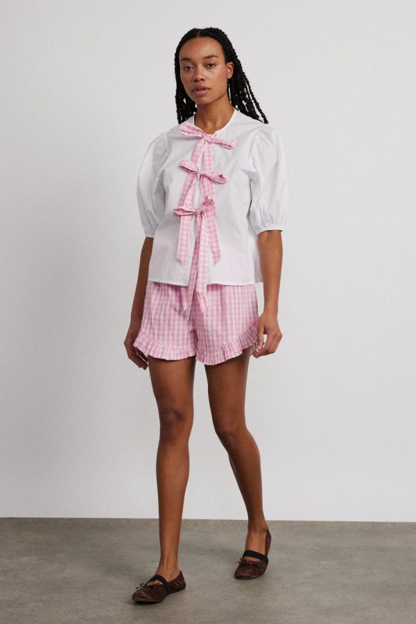 paddy bloomer nightwear set- pink gingham - Image 2