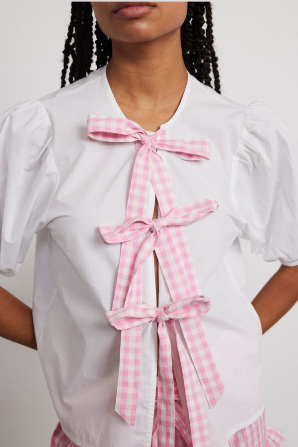 paddy bloomer nightwear set- pink gingham - Image 5
