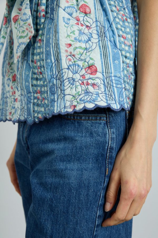 catrin gilet - wallpaper floral - Image 6