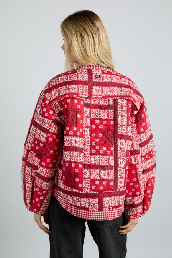 macy jacket - red bandana - Image 4