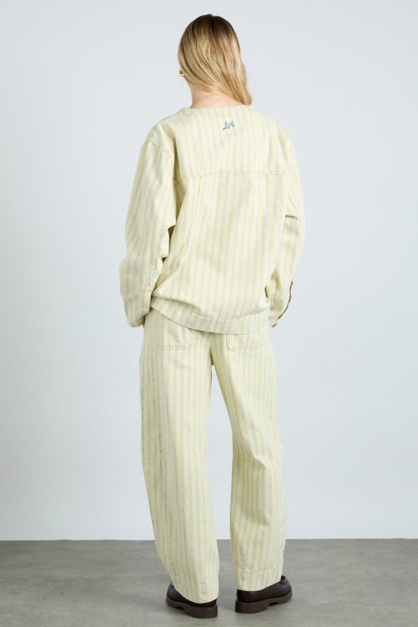 luca jacket - butter business stripe - Image 5