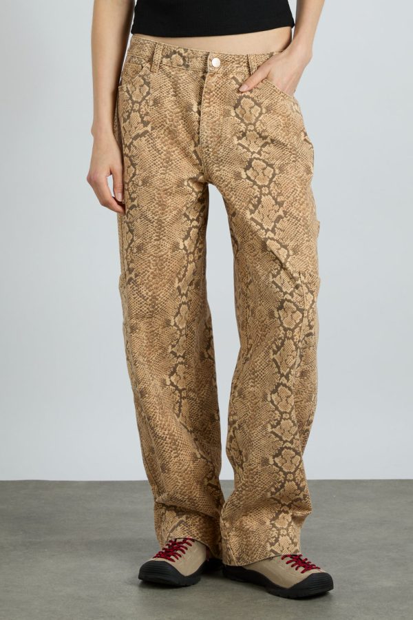 drew cargo jeans - snake print - Image 2