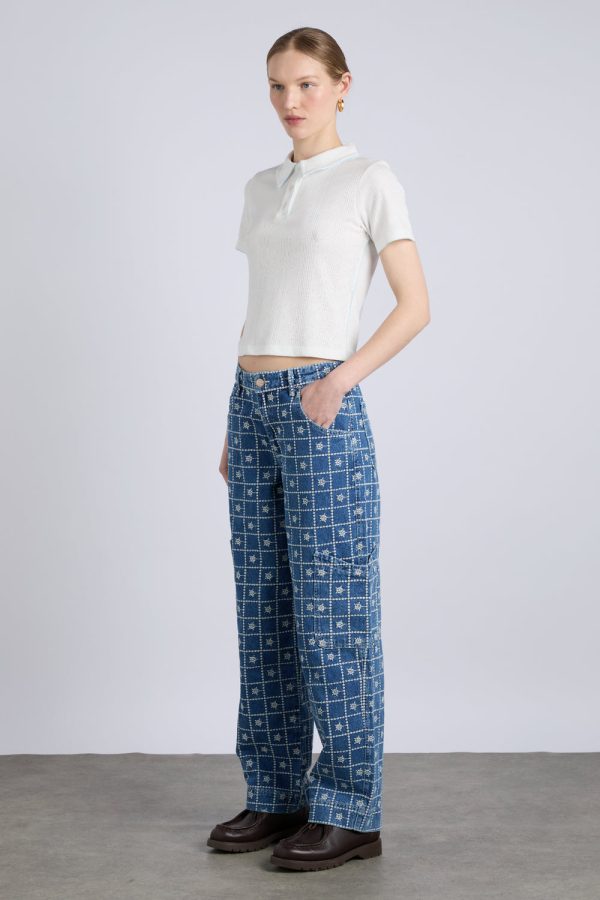 drew jeans - broderie - Image 4