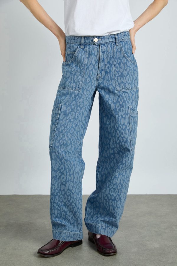 drew jeans - leopard laser - Image 2