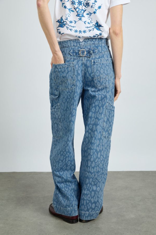 drew jeans - leopard laser - Image 3