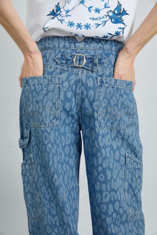 drew jeans - leopard laser - Image 5