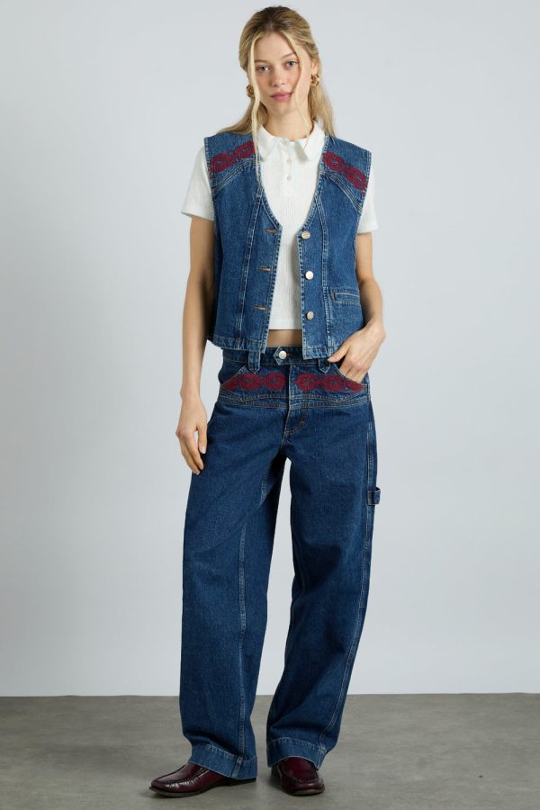 rita vest - texas wash u0026 embroidery - Image 2