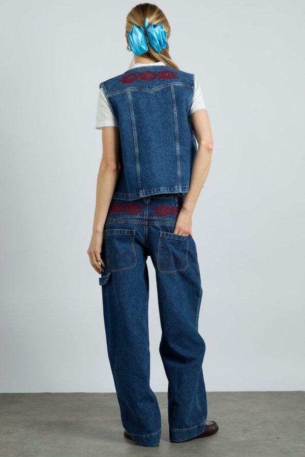 rita vest - texas wash u0026 embroidery - Image 4
