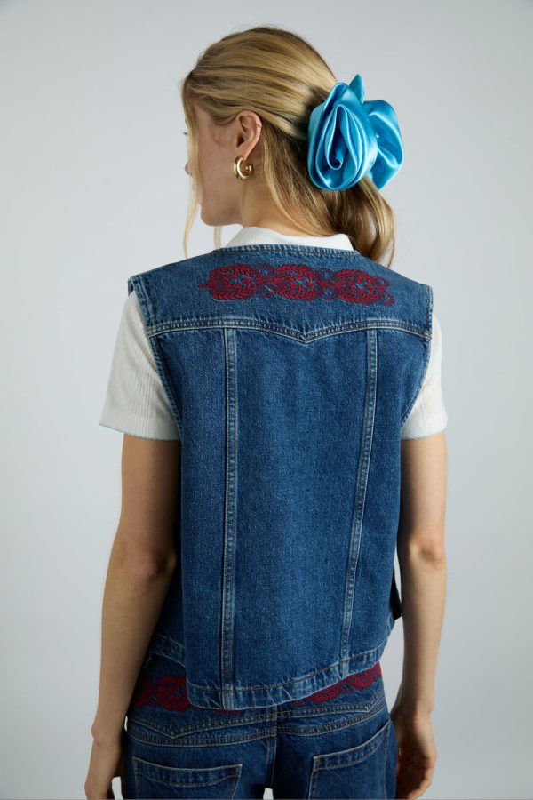 rita vest - texas wash u0026 embroidery - Image 5