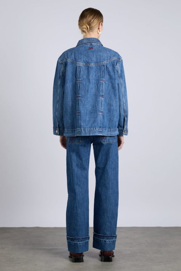 stevie shacket - mid wash - Image 6