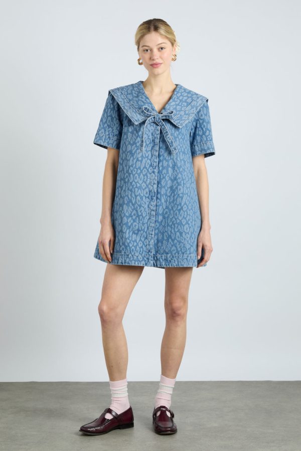 goldie dress - leopard laser