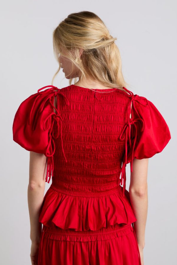 becca multi-way blouse - cherry - Image 6