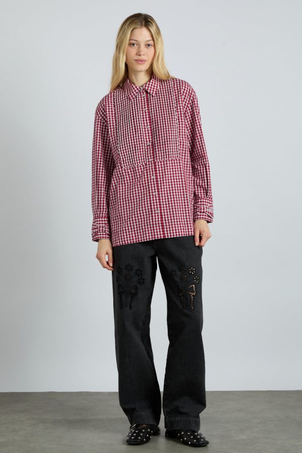 michelle shirt - cherry gingham - Image 2