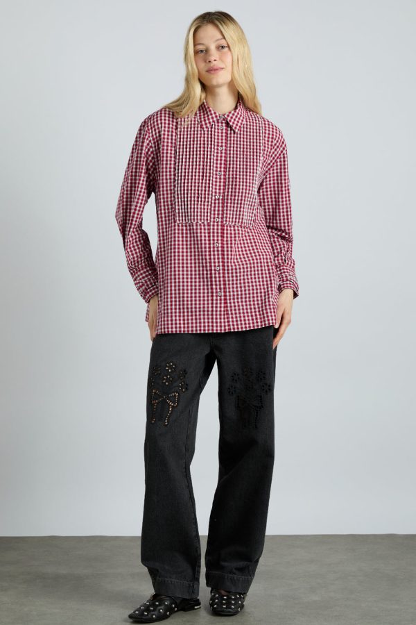 michelle shirt - cherry gingham - Image 3
