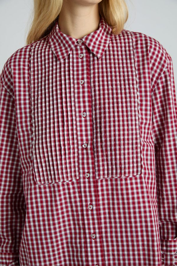 michelle shirt - cherry gingham - Image 4