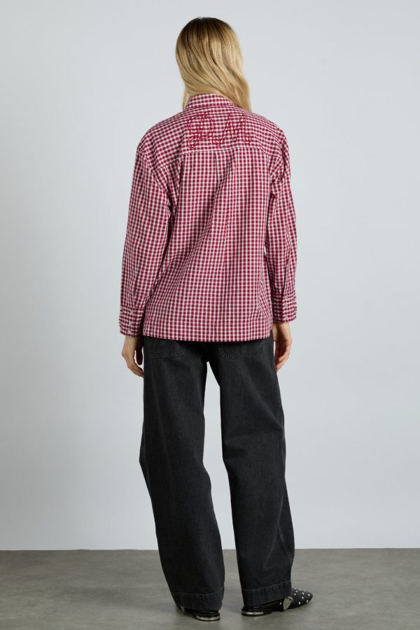 michelle shirt - cherry gingham - Image 6