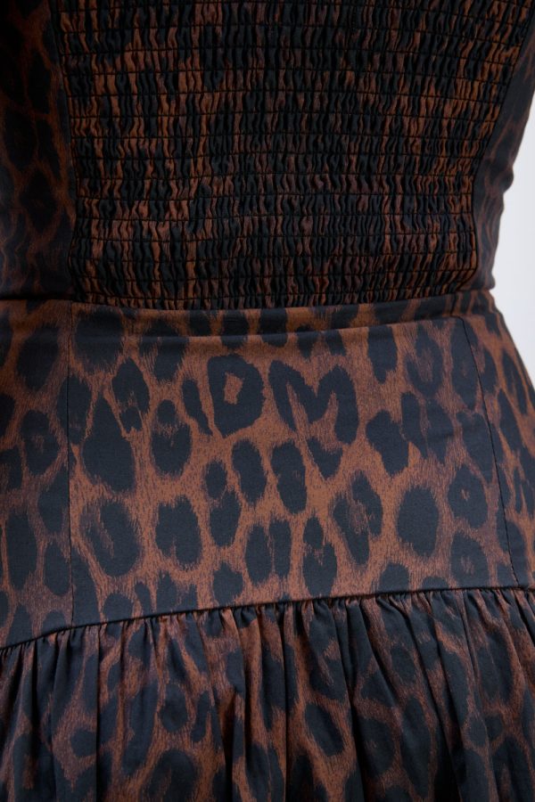 persephone midi dress - dark leopard - Image 6