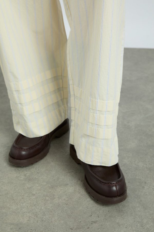 lucy trousers - butter business stripe - Image 6