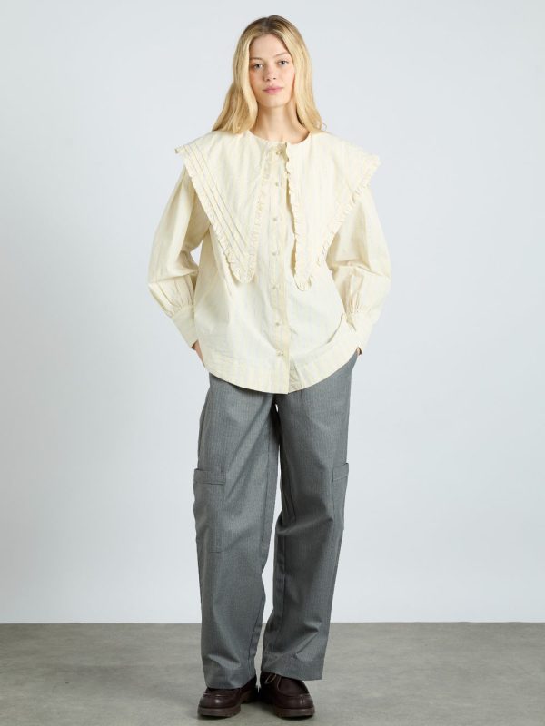 sandy ruffle blouse - butter business - Image 2