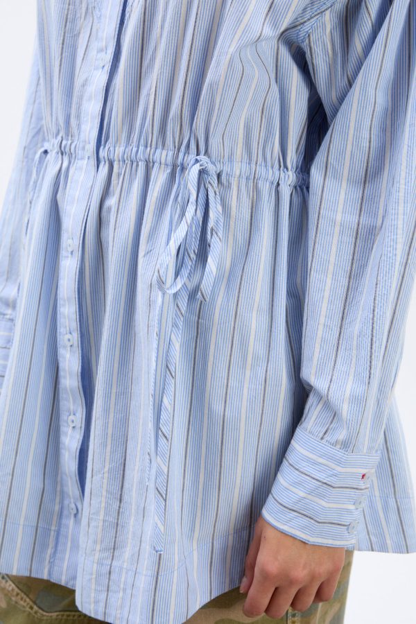 romy embroidered shirt - narrow business stripe - Image 6