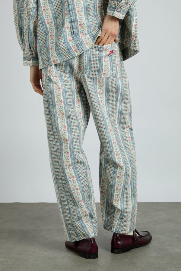 felix twill trouser - wallpaper floral - Image 3