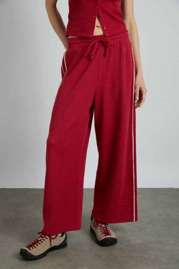 piper waffle jogger - red - Image 3