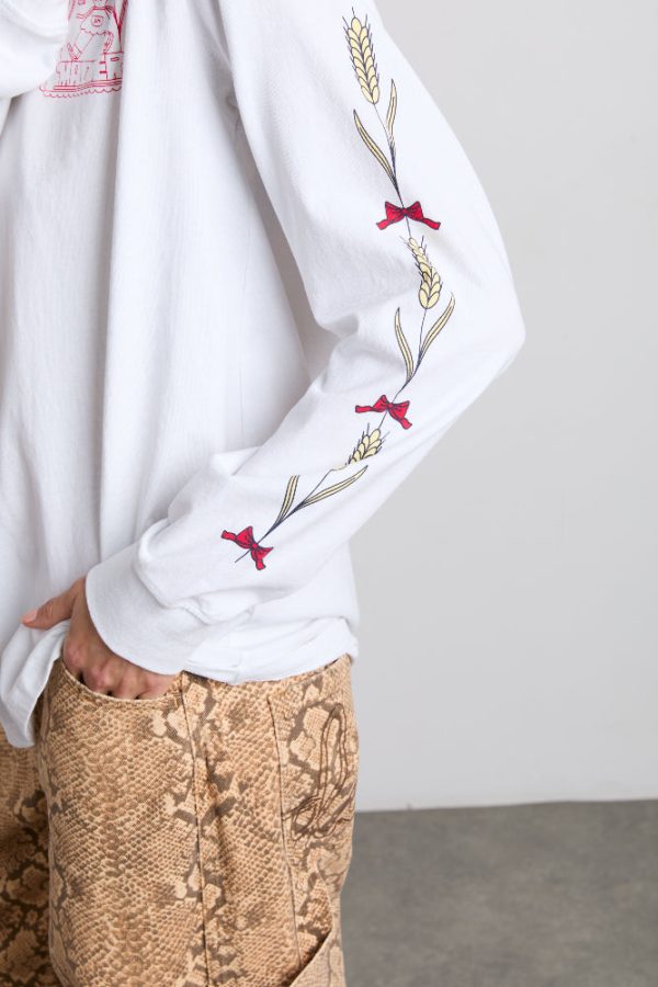 fresh bread long sleeve tee - white - Image 5