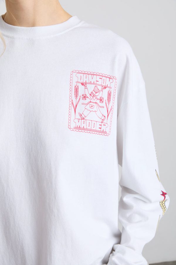 fresh bread long sleeve tee - white - Image 6