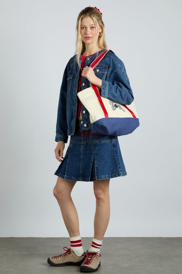 canvas tote bag with embroidery - Image 2