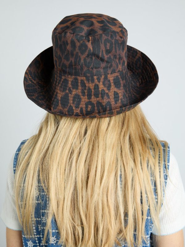 sunhat in dark leopard - Image 3