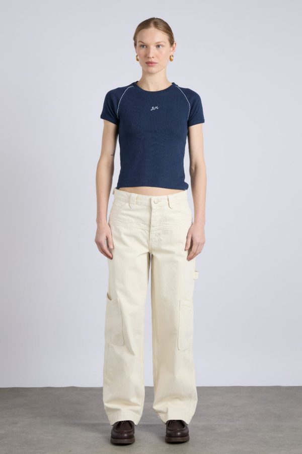 drew jeans - ecru