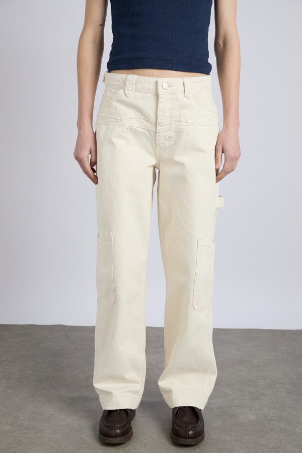 drew jeans - ecru - Image 2