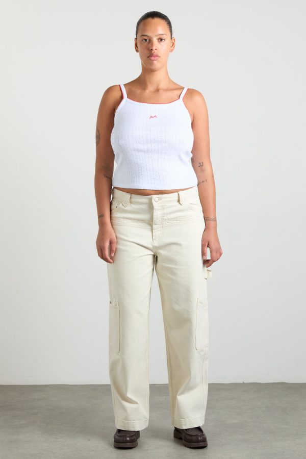 drew jeans - ecru - Image 3