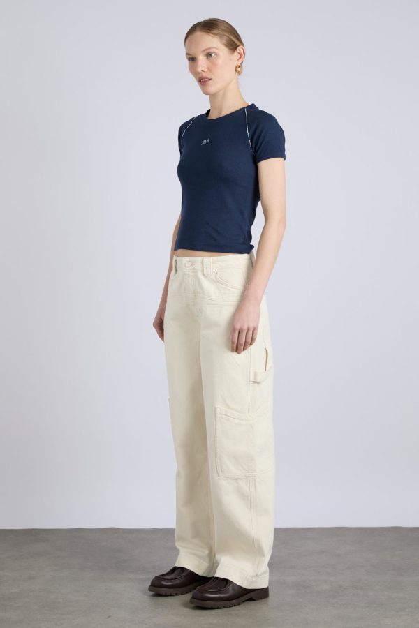 drew jeans - ecru - Image 5