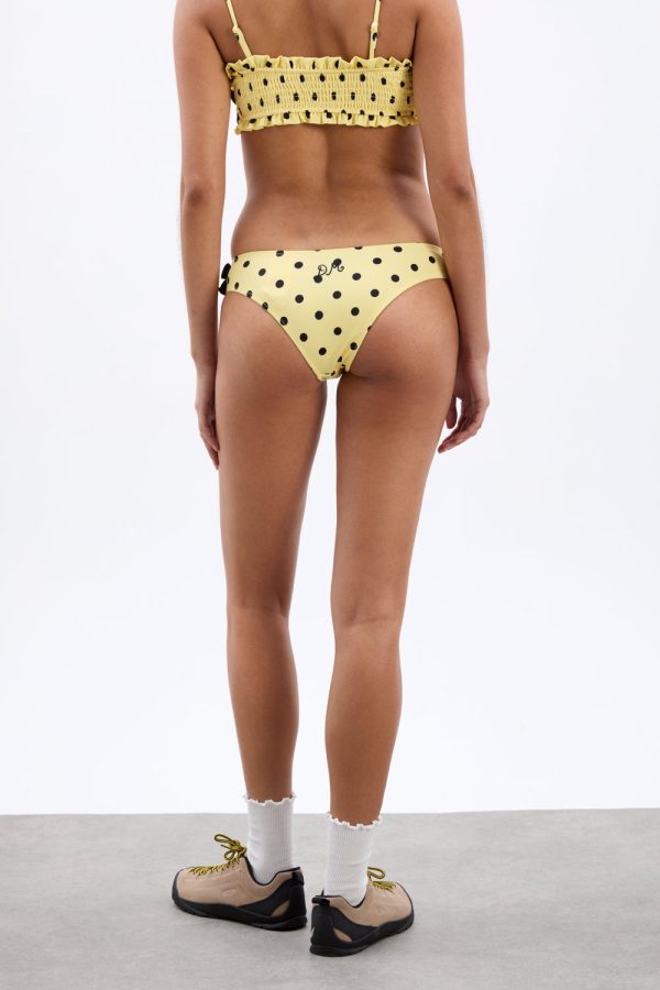 shirred bow bikini bottoms - butter spot - Image 4