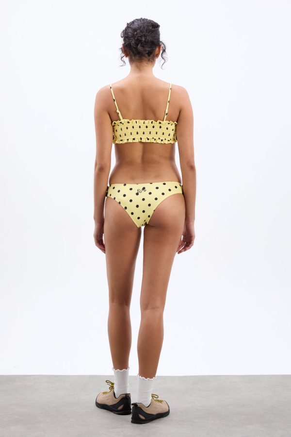 shirred bow bikini bottoms - butter spot - Image 5