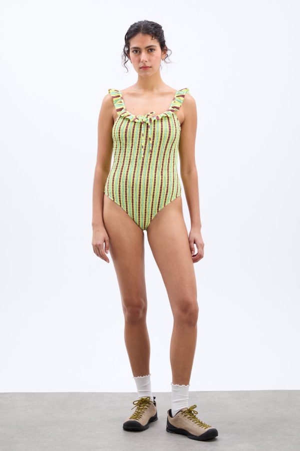 cheyenne swimsuit - tropical stripe - Image 3
