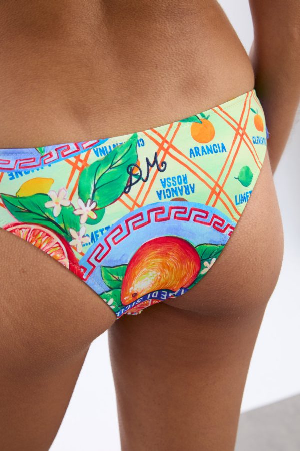 shirred bow bikini bottoms - orange wrapper - Image 6