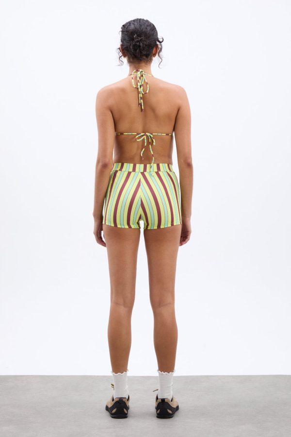 picot trim boy short - tropical stripe - Image 3